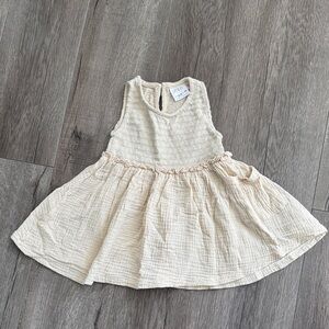 Zara Cream Kids Casual Dress